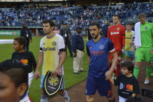 David Villa goal put NYCFC ahead kead vs. Columbus Crew SC on Sundays match/ credit nbamak