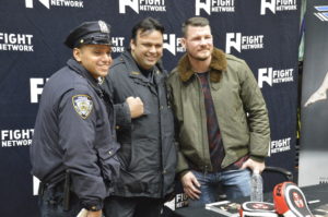 Mike Bisping at Modells with NYPD/nbamak