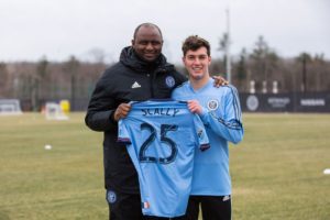 Joe Scally and Patrick Vieira