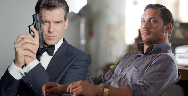 Pierce-Brosnan-Tom-Hardy-James-Bond