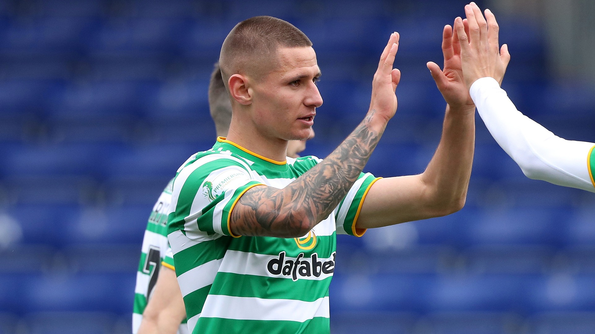 striker Patryk Klimala