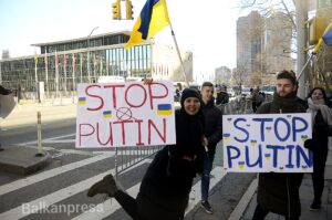 Ukranian protesters