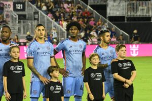 NYCFC line up vs. Inter Miami, FLL. Foto credit balkanpress