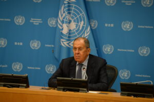 Russian Foreign Minister Sergey Lavrov at UNGA 79 on Saturday 28, 2024. Foto credit BalkanPress