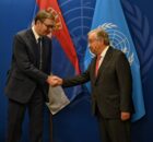 Aleksandar Vučić at the UNGA-79 . Foto credit BalkanPress