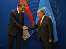 Aleksandar Vučić at the UNGA-79 . Foto credit BalkanPress