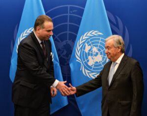 H.E. Mr. Filip Ivanović at the UNGA 79, Sept 28, 2024. | Foto credit: Ita/BalkanPress