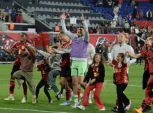 RBNY celebrate victory over Atlanta United. Foto credit: Ita|BalkanPress