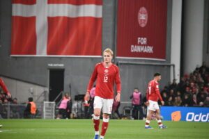 Denmark vs N. Macedonia European play-off semi-final in Copenhagen. Photo Credit Ita/BalkanPress 